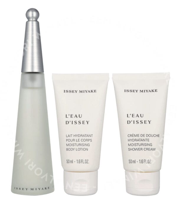 Issey Miyake L'Eau D'Issey Giftset 150ml Edt Spray 50ml/Body Lotion 50ml/Shower Cream - Afbeelding 2