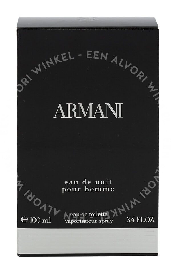 Armani Eau De Nuit Edt Spray 100ml Pour Homme - Afbeelding 3