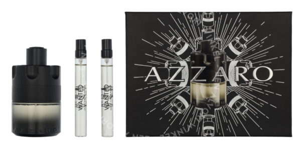 Azzaro The Most Wanted Intense Giftset 120ml Edt Spray 100ml/2x Edt Spray 10ml
