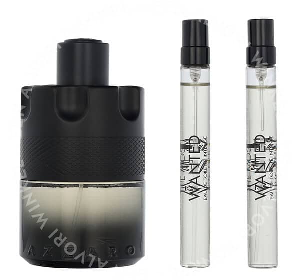 Azzaro The Most Wanted Intense Giftset 120ml Edt Spray 100ml/2x Edt Spray 10ml - Afbeelding 2