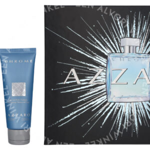 Azzaro Chrome Giftset 125ml Edt Spray 50ml/Hair & Body Shampoo 75ml