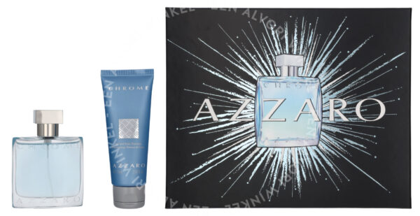 Azzaro Chrome Giftset 125ml Edt Spray 50ml/Hair & Body Shampoo 75ml