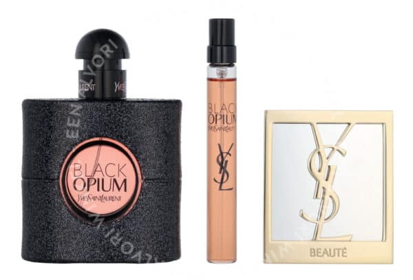 YSL Black Opium Giftset 60ml Edp Spray 50ml/Edp Spray 10ml/Mirror - Afbeelding 2