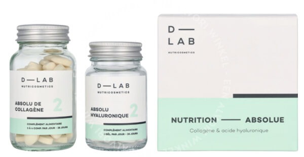 D-Lab Pure Nutrition Duo - 1 Month 2stuk Hyluronic 28 Caps/Collagen 84 Caps