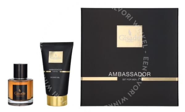 Gisada Ambassador Men Giftset 150ml Edp Spray 50 ml/ Showergel 100 ml