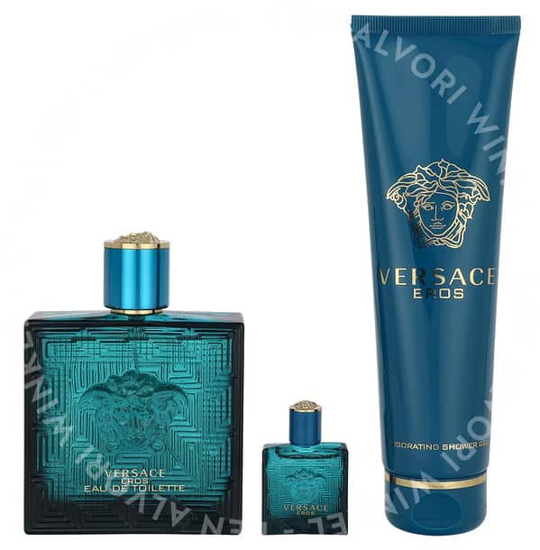 Versace Eros Energy Giftset 255ml Edt Spray 100ml/Bath & Shower Gel 150ml/Edt 5ml - Afbeelding 2