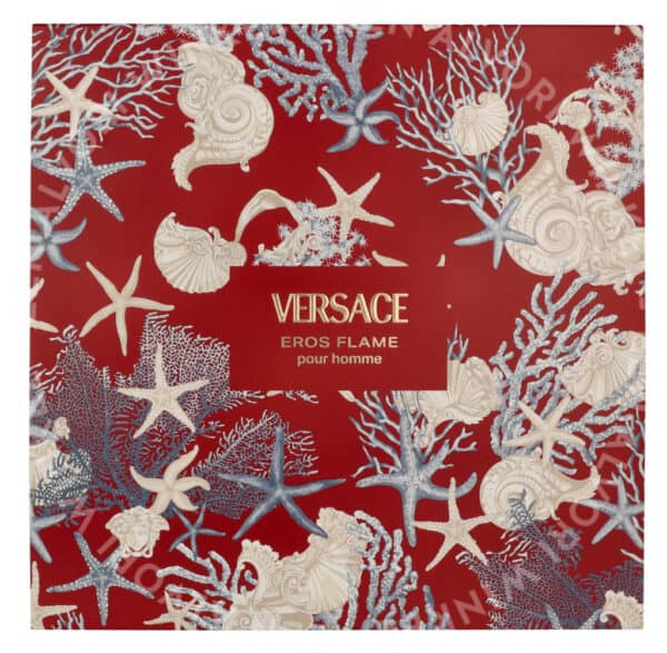 Versace Eros Flame Giftset 255ml Edp Spray 100ml/ Bath & Shower Gel 150ml/Miniatura - Afbeelding 3