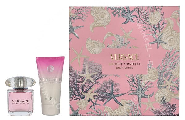 Versace Bright Crystal Giftset 80ml Edt Spray 30ml/Body Lotion 50ml