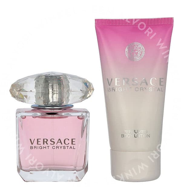 Versace Bright Crystal Giftset 80ml Edt Spray 30ml/Body Lotion 50ml - Afbeelding 2