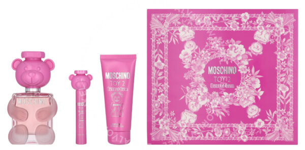Moschino Toy 2 Bubble Gum Giftset 110ml Edt Spray 100ml/Body Lotion 100ml/Edt Spray 10ml