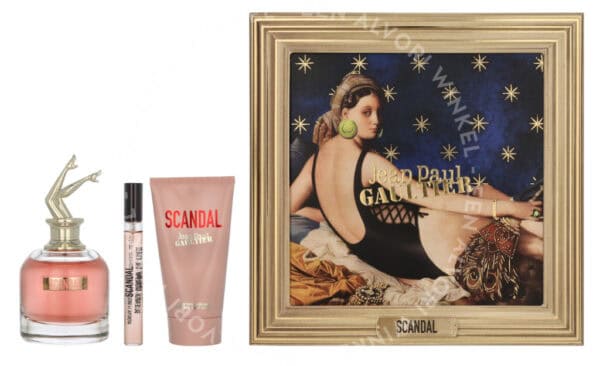 J.P. Gaultier Scandal Giftset 165ml Edp Spray 80ml/Body Lotion 75ml/Edp Spray 10ml
