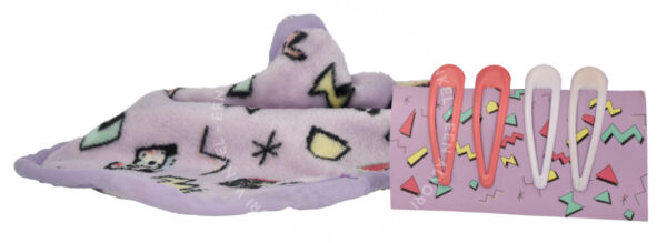 MakeUp Eraser The Nineties Set 6stuk Eraser/4 Hair Clips/Pouch