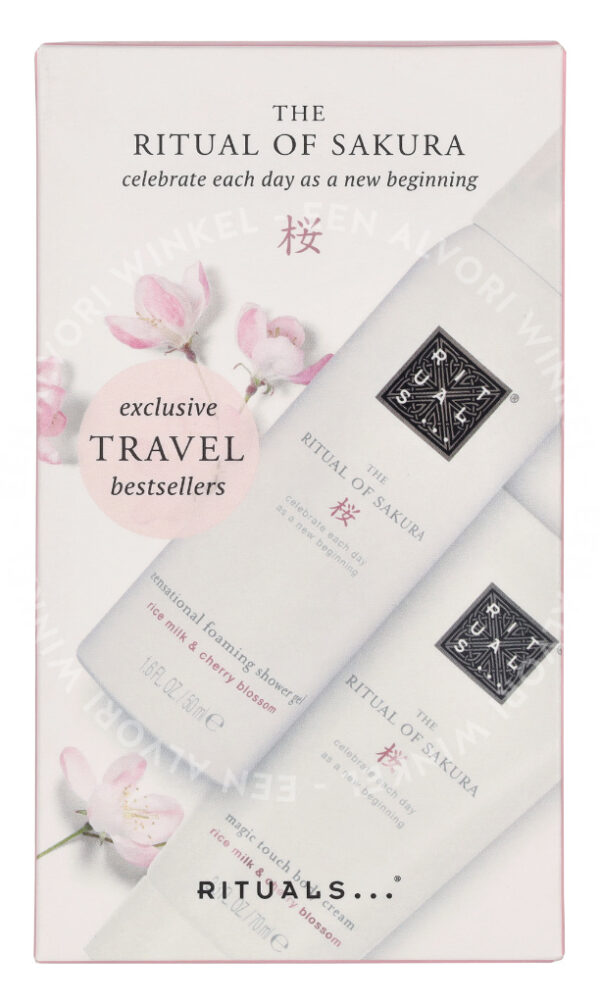 Rituals Sakura Set 120ml Body Cream 70ml/Foaming Shower Gel 50ml - Afbeelding 3