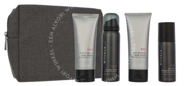 Rituals Homme Men's Care Set 240ml Shower Foam 50ml/2-in1 Hair And Body Wash 70ml/Body Lotion 70ml/Antiperspirant Spray 50ml