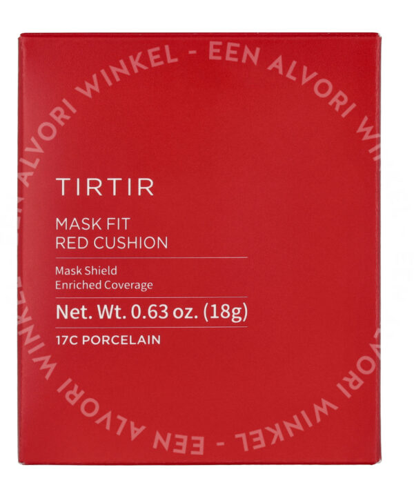 Tirtir Mask Fit Red Cushion Foundation SPF40 18g #17C Porcelain - Afbeelding 2