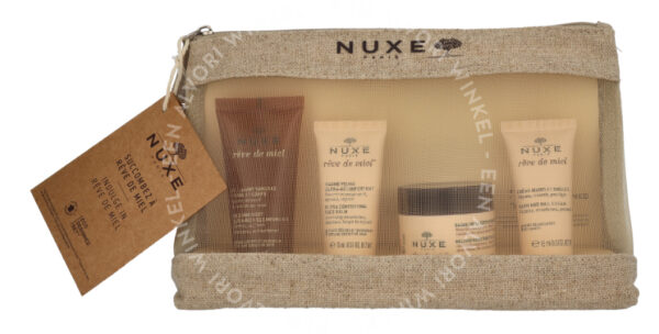 Nuxe Reve De Miel Travel Kit 90ml Face and Body Wash 30 ml/Face Balm 15 ml/Melting Body Oil Balm 30 ml/Hands and Nails Cream 15 ml - Afbeelding 2