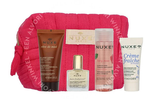 Nuxe My Travel Essentials Kit Very Rose 105ml Micellar Water 50ml/Cream 15ml/Oil 10ml/Cleansing Gel 30ml