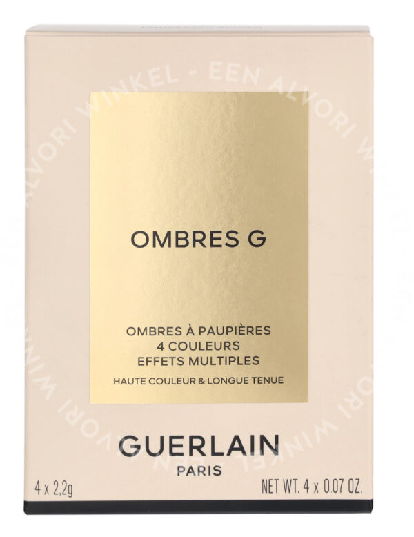 Guerlain Ombres G 4 Colors Eyeshadow Palette 8,8g #910 Undressed Brown - Afbeelding 3