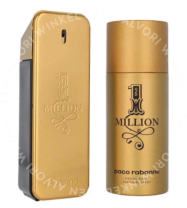 Paco Rabanne 1 Million Giftset 250ml Edt Spray 100ml/Deodorant Spray 150ml - Afbeelding 2