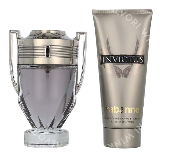 Paco Rabanne Invictus Giftset 200ml Edt Spray 100ml/Shower Gel 100ml - Afbeelding 2