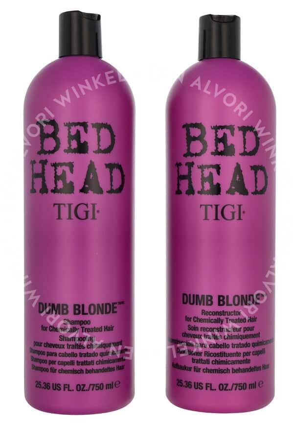 Tigi BH Dumb Blonde Tween Set 1500ml Shampoo 750ml/Conditioner 750ml - Reconstruction For Chemically Treated Hair