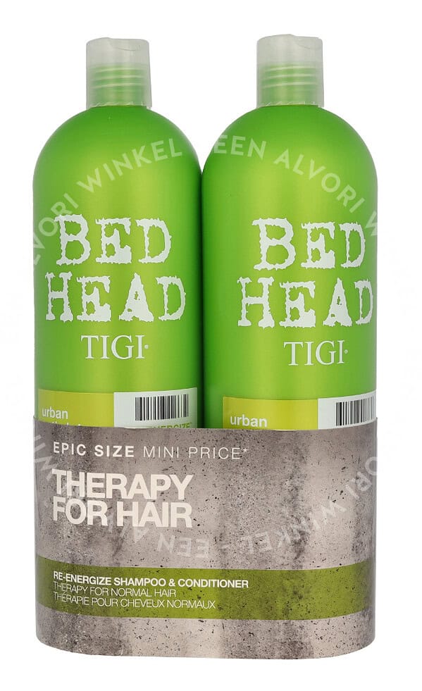 Tigi BH Re-Energize Tween Set 1500ml Shampoo 750ml/Conditioner 750ml - Rehab For Normal Hair - Afbeelding 2