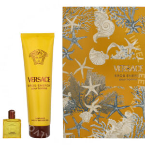 Versace Eros Energy Giftset 250ml Edp Spray 100ml/Bath & Shower Gel 150ml/Mini
