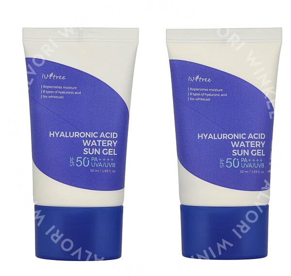 Isntree Hyaluronic Acid Watery Sun Gel SPF50 Duo 100ml 2x50ml - Afbeelding 2