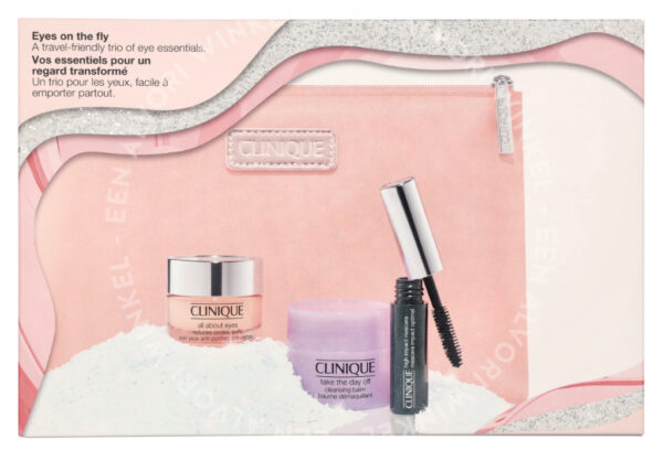 Clinique All About Eyes Set 33,5ml All About Eyes Gel Cream 15m/Take The Day Off Cleasing Balm 15ml/High Impact Mascara 3,5ml/Bag - Afbeelding 3