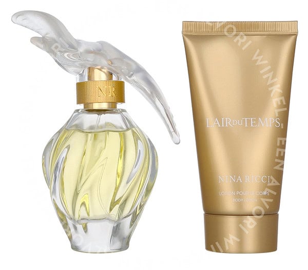 Nina Ricci L'Air Du Temps Giftset 125ml Edt Spray 50ml/Body Lotion 75ml - Afbeelding 2