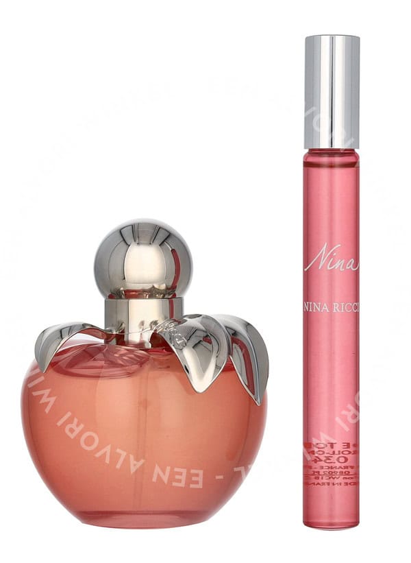 Nina Ricci Nina Giftset 60ml Edt Spray 50ml/Roll-On 10ml - Afbeelding 2