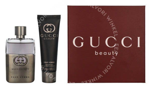Gucci Guilty Pour Homme Giftset 100ml Edt Spray 50ml/Shower Gel 50ml
