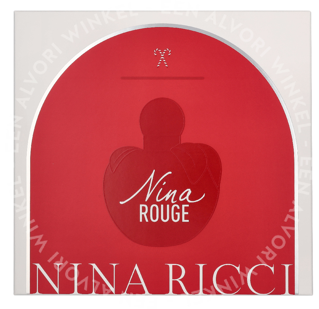 Nina Ricci Nina Rouge Giftset 52.5ml Edt Spray 50ml/Lipstick 2,5gr - Afbeelding 2