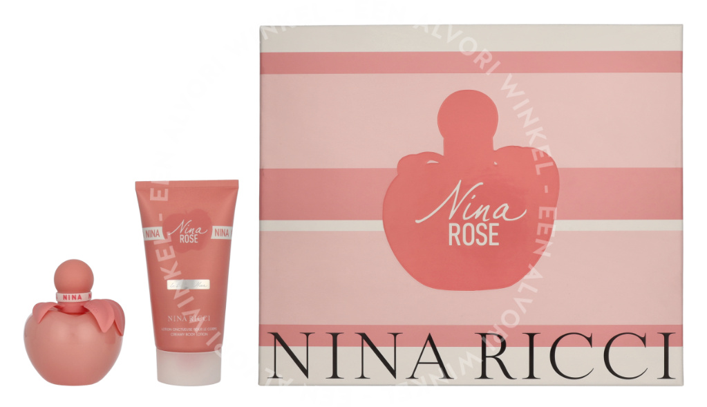 Nina Ricci Nina Rose Les Belles De Nina Giftset 125ml Edt Spray 50ml/Body Lotion 75ml