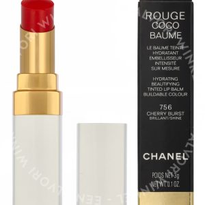 Chanel Rouge Coco Hydrating Beautifying Tinted Lip Balm 3g #756 Cherry Burst