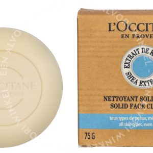 L'Occitane Shea Solid Face Cleanser 75g All Skin Types, Even Sensitive