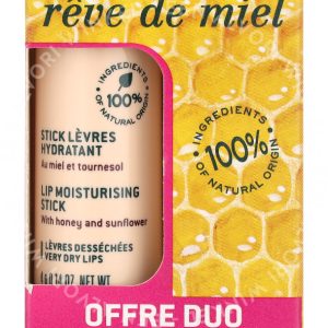 Nuxe Reve De Miel Lip Moisturizing Stick Duo Set 8ml 2x4gr