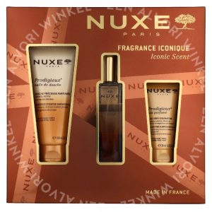 Nuxe Parfum Prodigieux Set 160ml Shower Oil 100ml/Parfum Spray 30ml/Body Lotion 30ml