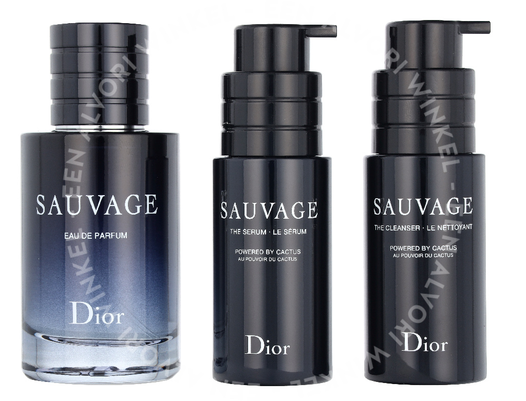 Dior Sauvage Giftset 150ml Edp Spray 60ml/Cleanser 45ml/Serum 45ml - Afbeelding 3