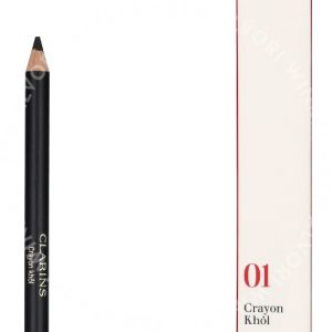 Clarins Crayon Khol Long-Lasting Eye Pencil w/Brush & Sharp. 1.05g #01 Carbon Black