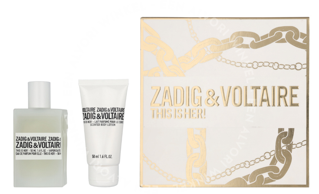 Zadig & Voltaire This Is Her! Giftset 100ml Edp Spray 50ml/Body Lotion 50ml