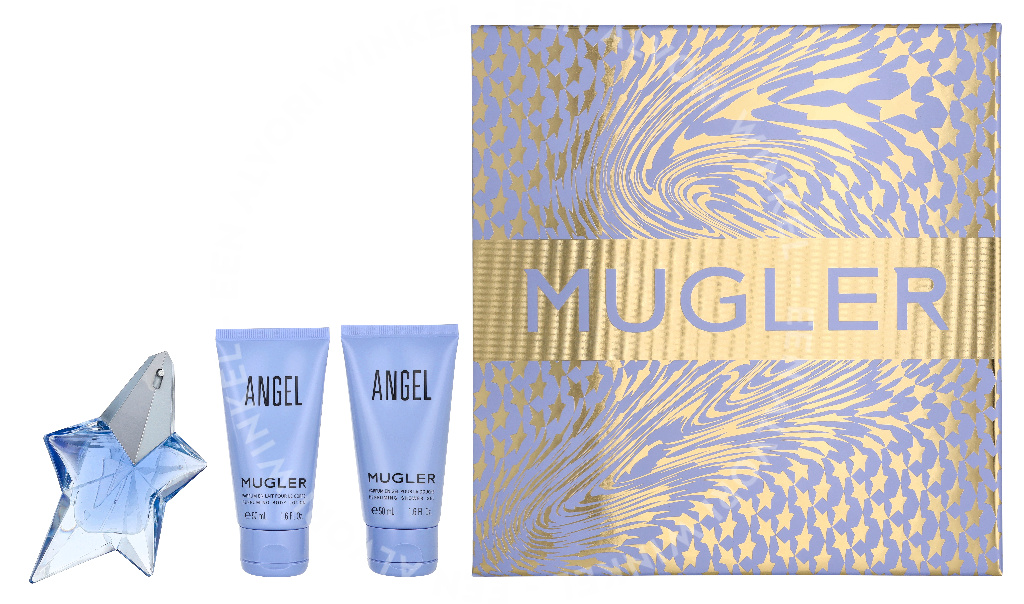 Thierry Mugler Angel Giftset 125ml Edp Spray 25ml/Body Lotion 50ml/ Shower Gel 50ml