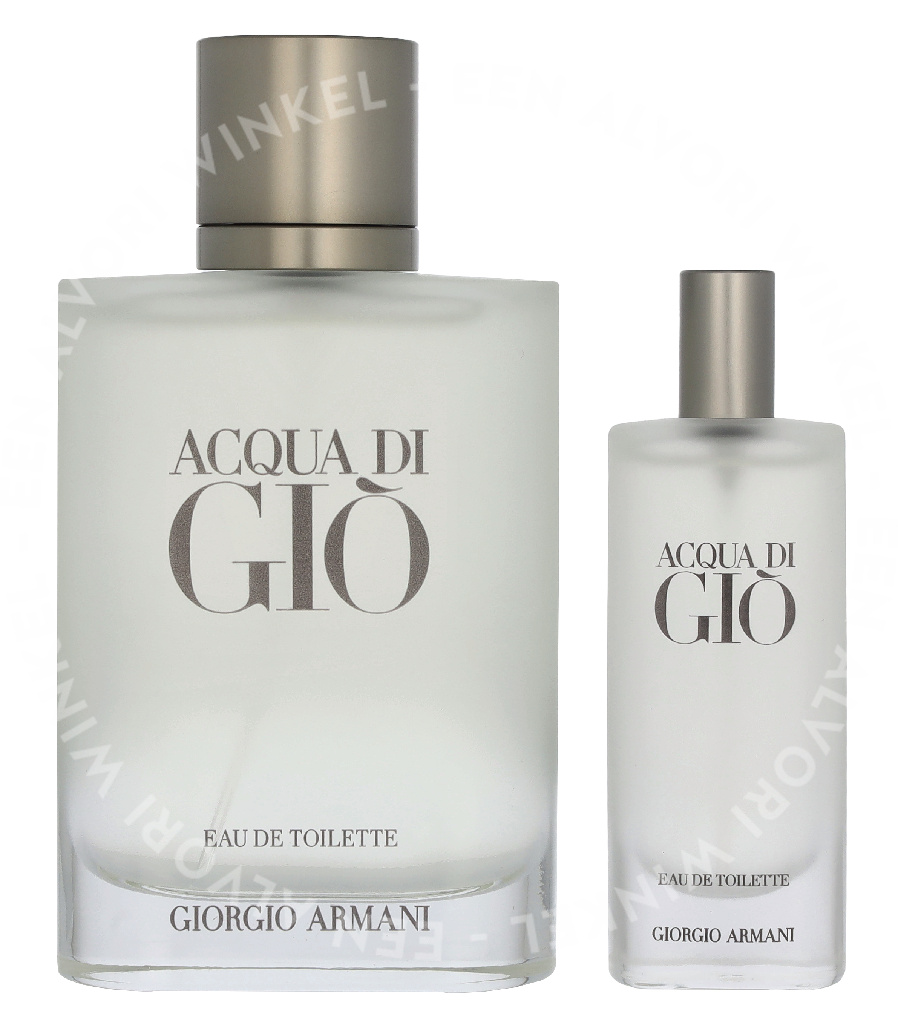 Armani Acqua Di Gio Pour Homme Giftset 115ml Edt Refill 100ml/Edt Spray 15ml - Afbeelding 3