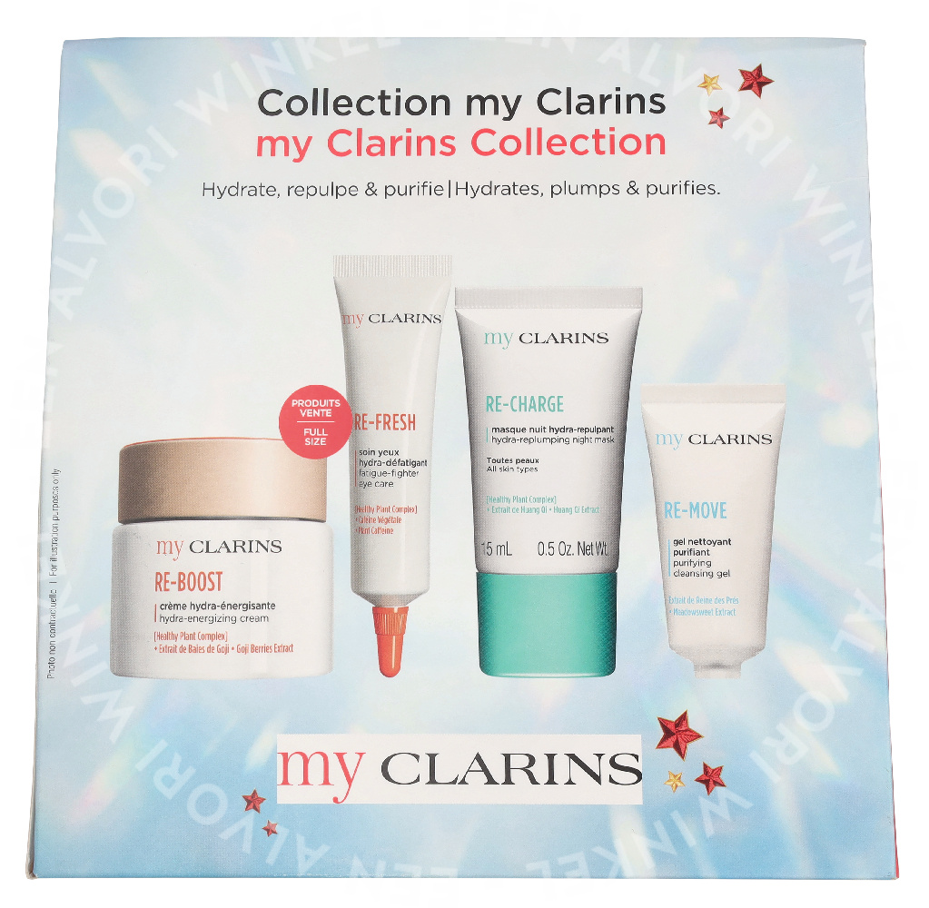 Clarins My Clarins Set 95ml Cream 50ml/Eye De-Puffer 15ml/Sleep Mask 15ml/Cleansing Gel 15ml - Afbeelding 2