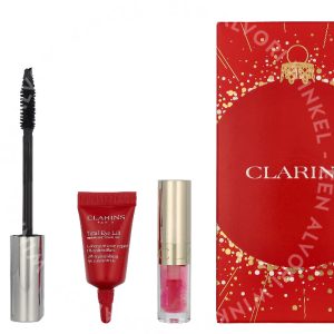 Clarins Wonder Perfect XXL Giftset 12.4ml Mascara N° 01 Black 8 ml/Lip Comfort Oil 1,4ml/Eye Cream 3ml