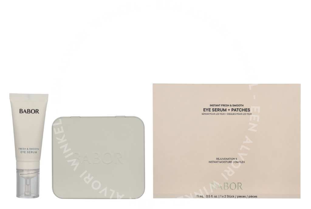 Babor Instant Fresh & Smooth Set 15ml Instant Fresh & Smooth Eye Serum 15 ml / Eye Patches 2 pieces
