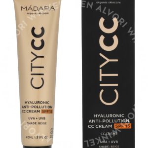 Madara CityCc Hyaluronic Anti-Pollution Cream CC SPF 40ml 15 Beige