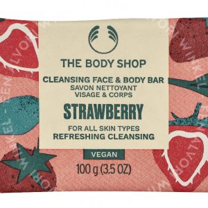 The Body Shop Strawberry Cleansing Face & Body Bar 100g