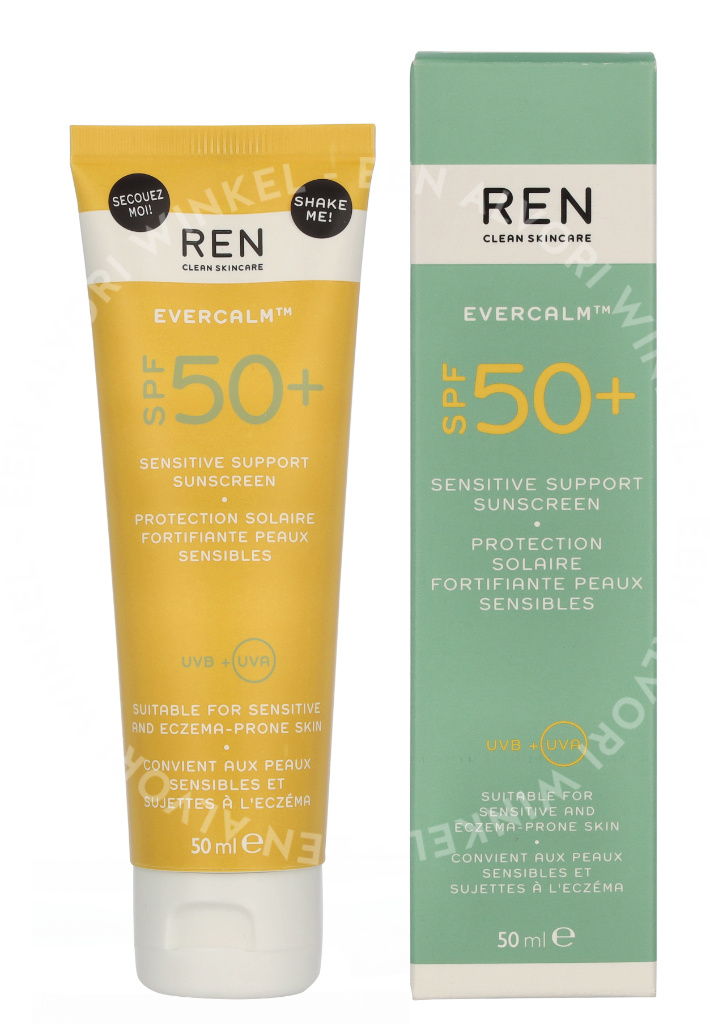 REN Evercalm Sensitive Support Sunscreen SPF50+ 50ml