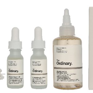 The Ordinary The Mini Icons Set 130ml Glycolic Acid Exfoliating Toner 100ml/Niacinamide 15ml/Hyaluronic Acid 15ml/4 Cotton Pads/Mesh Pouch